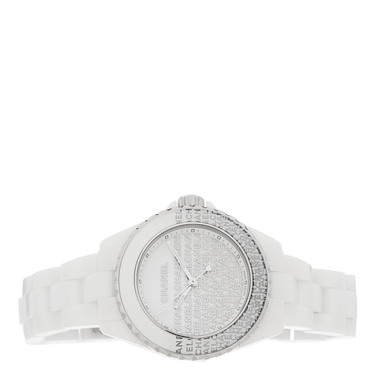 Stainless Steel Ceramic 33mm J12 Wanted de Chanel Limited Edition Automatic Watch White