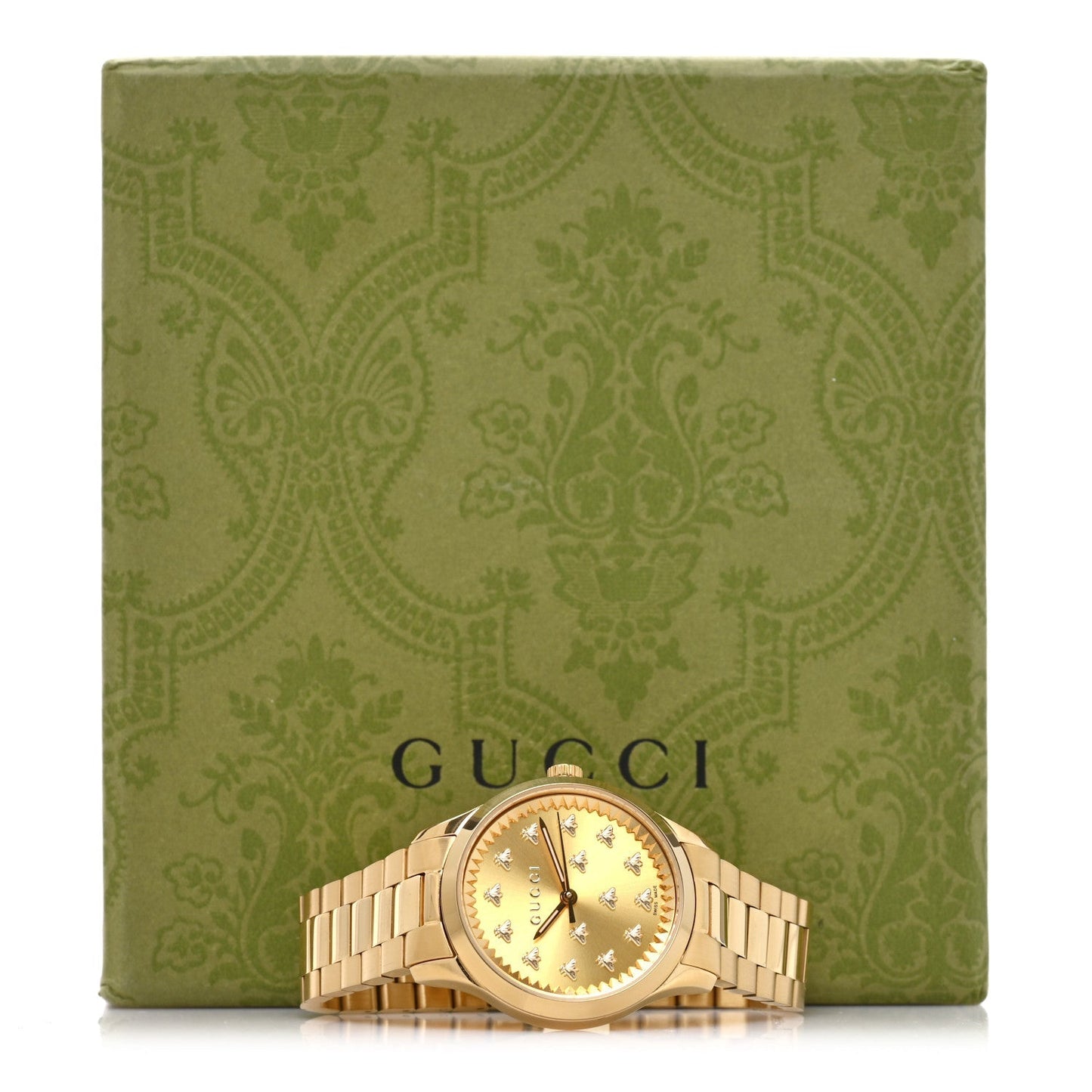 Stainless Steel 32mm G-Timeless Bee Quartz Watch Gold