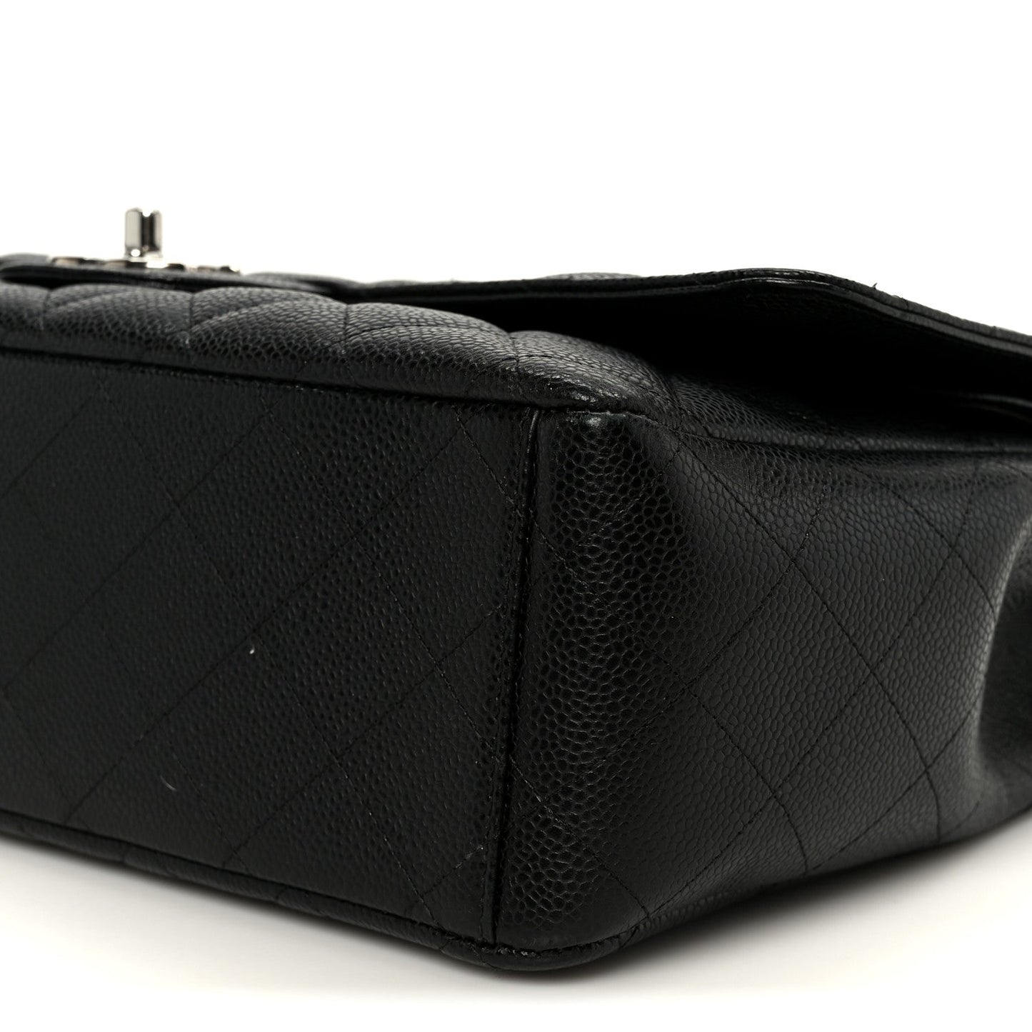 Caviar Quilted Maxi Double Flap Black