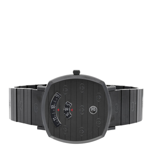 PVD Stainless Steel 38mm Grip Quartz Watch Black