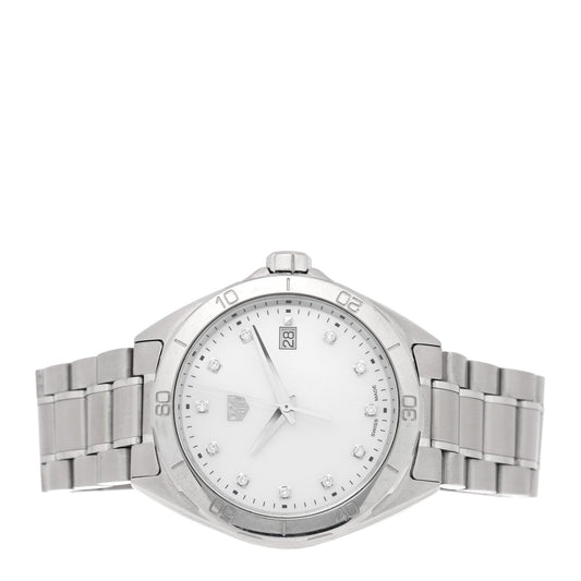 Stainless Steel Diamond Mother of Pearl 35mm Formula 1 Lady Quartz Watch WBJ1319