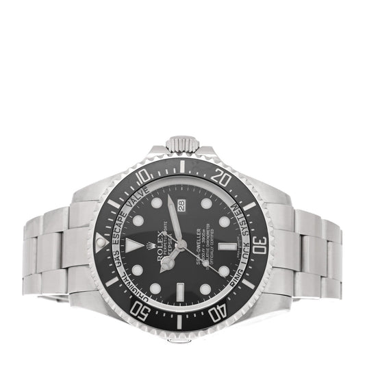 Stainless Steel 44mm Oyster Perpetual Date Sea-Dweller Deepsea Watch Black 116660