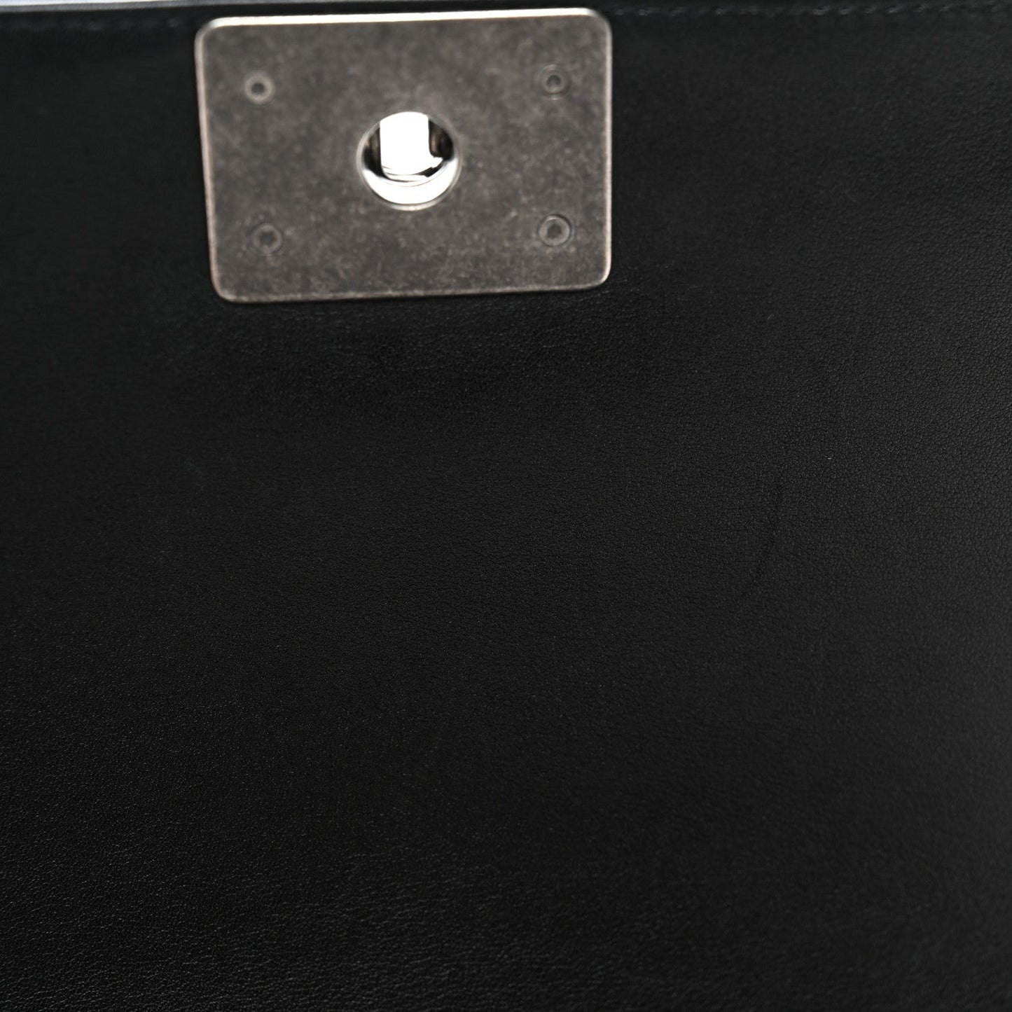 Lambskin Quilted Medium Boy Flap Black