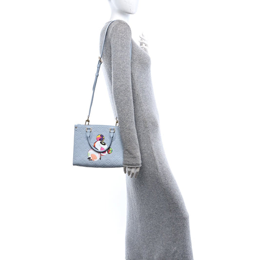 LV X TM Empreinte Monogram Onthego PM Washed Blue