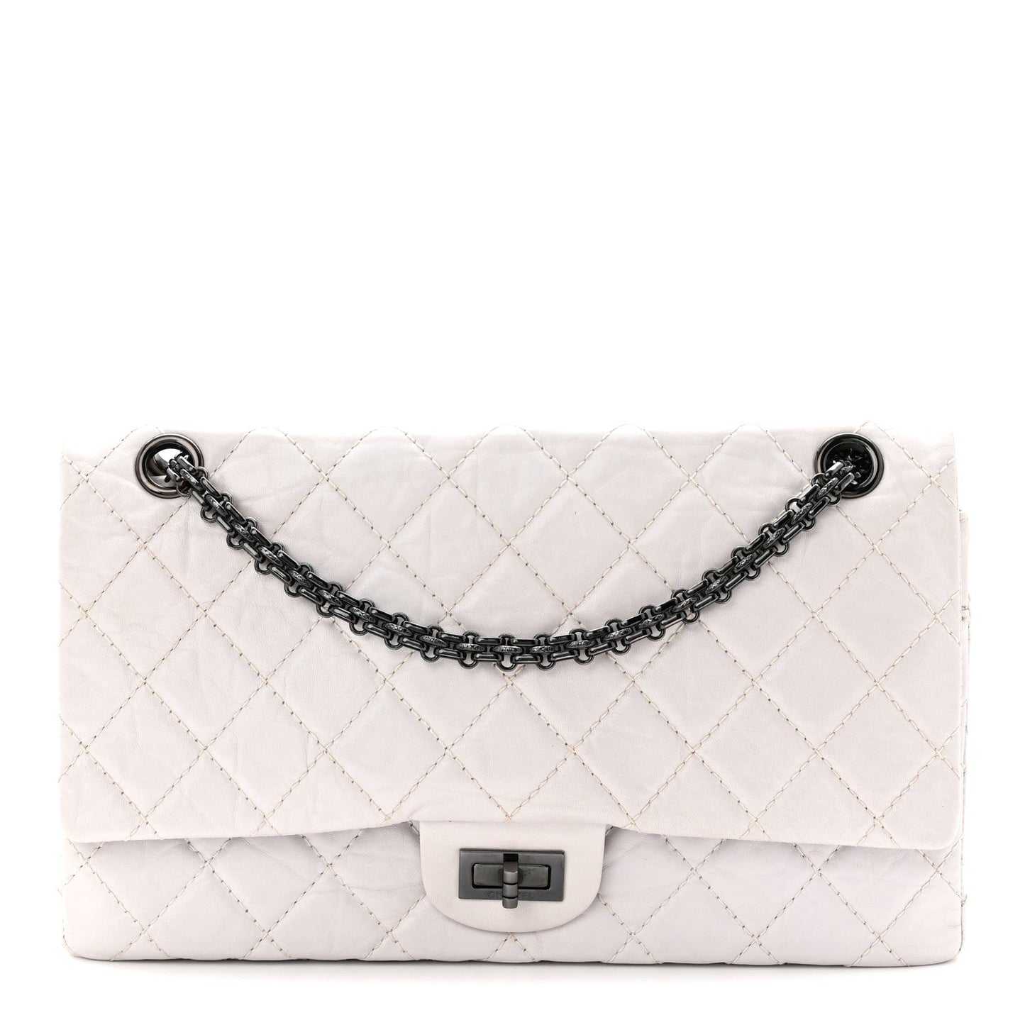 Aged Calfskin 2.55 Reissue 226 Flap White