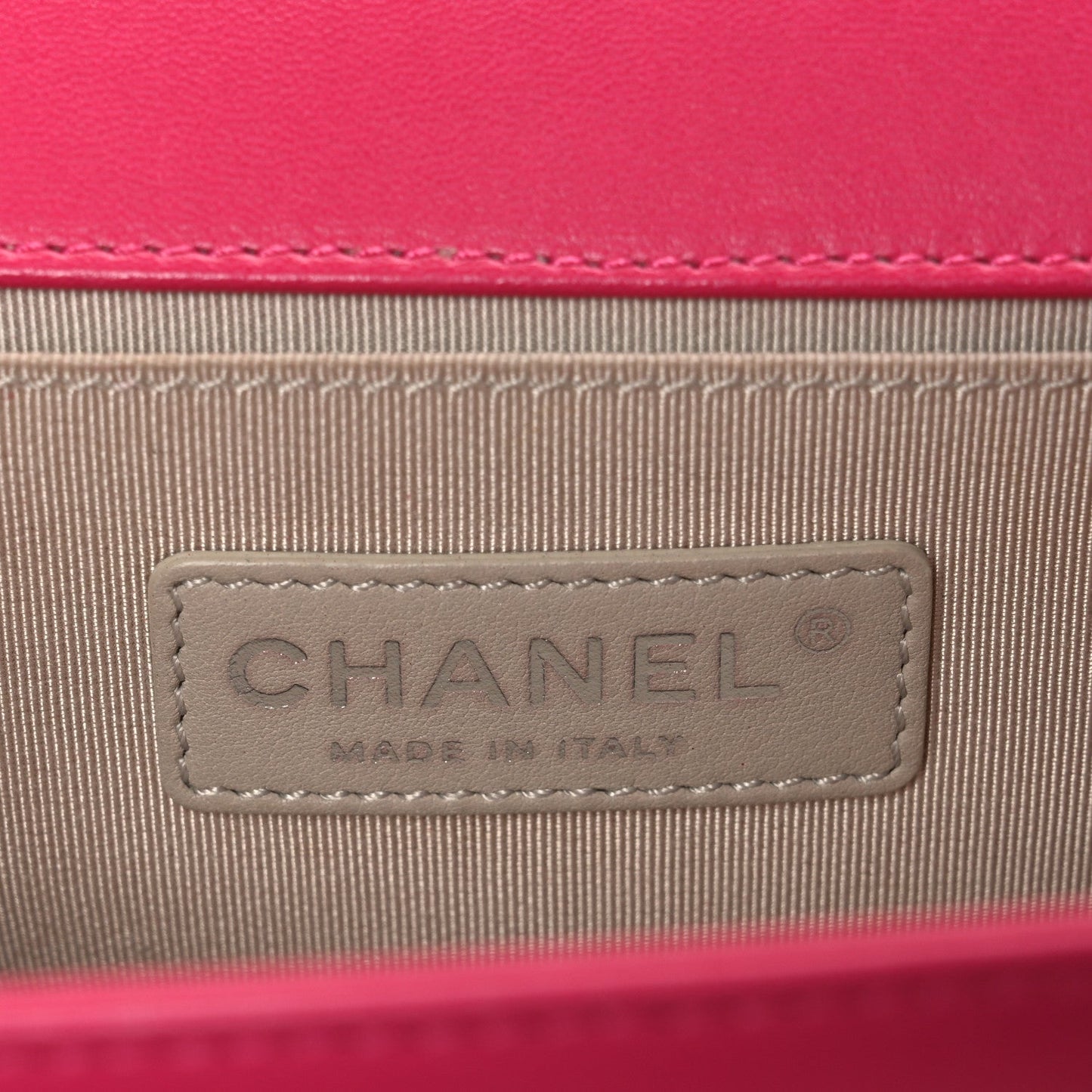 Lambskin Quilted Medium Boy Flap Pink
