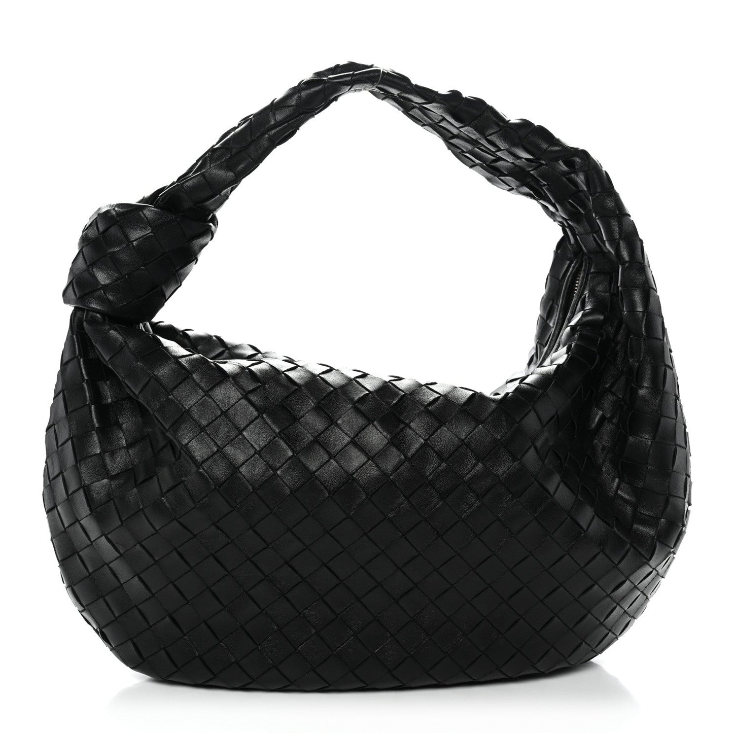 Nappa Intrecciato Small Jodie Hobo Black