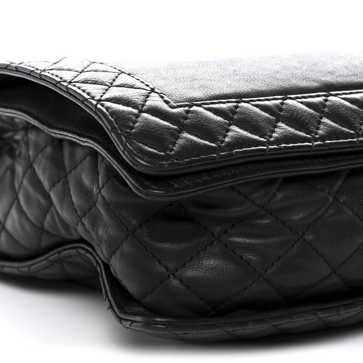 Calfskin Large Boy Reverso Flap Black