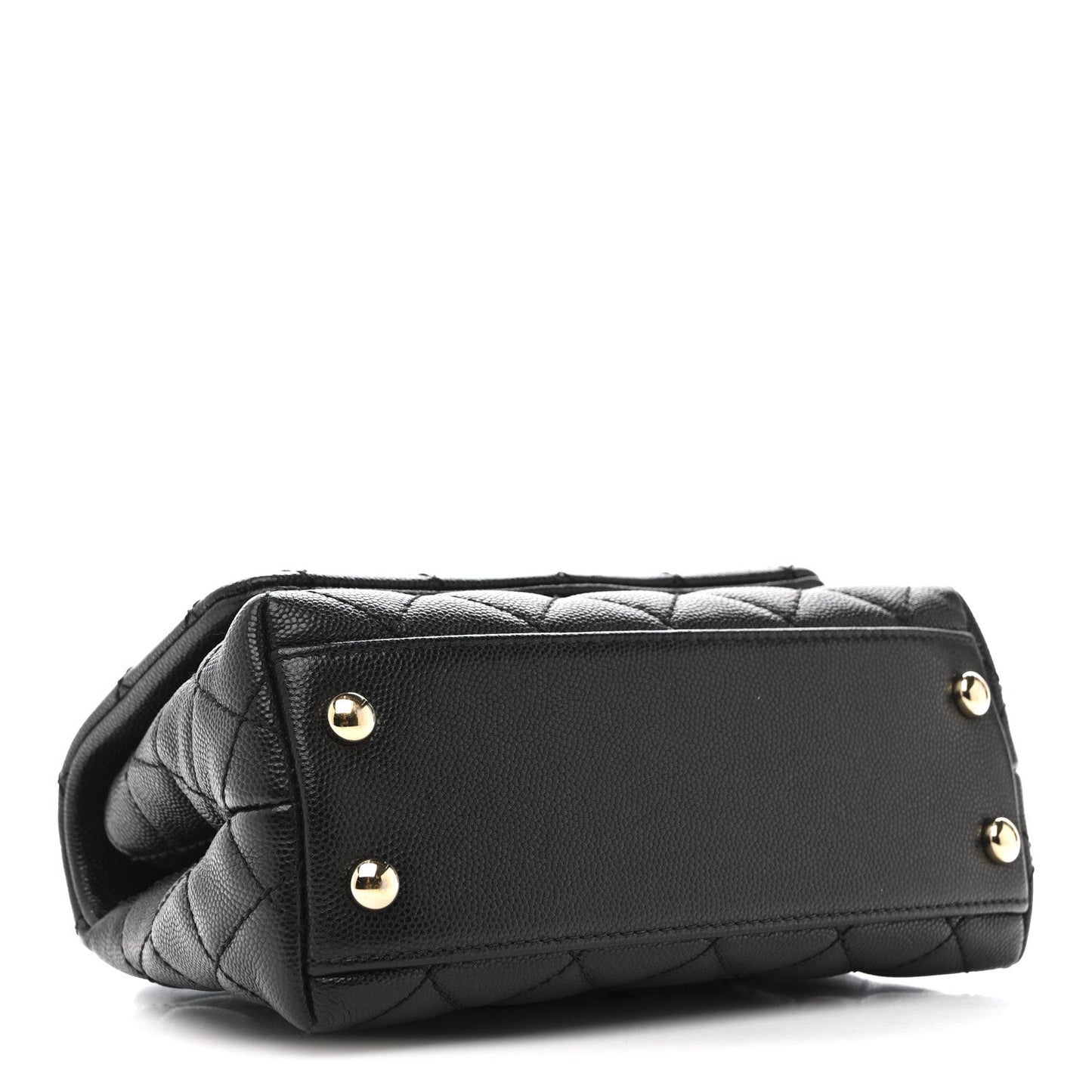 Caviar Quilted Extra Mini Coco Handle Flap Black