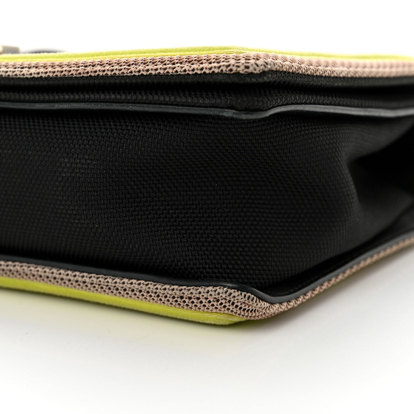 Canvas Quilted New Medium Fluo Boy Flap Black Grey Yellow