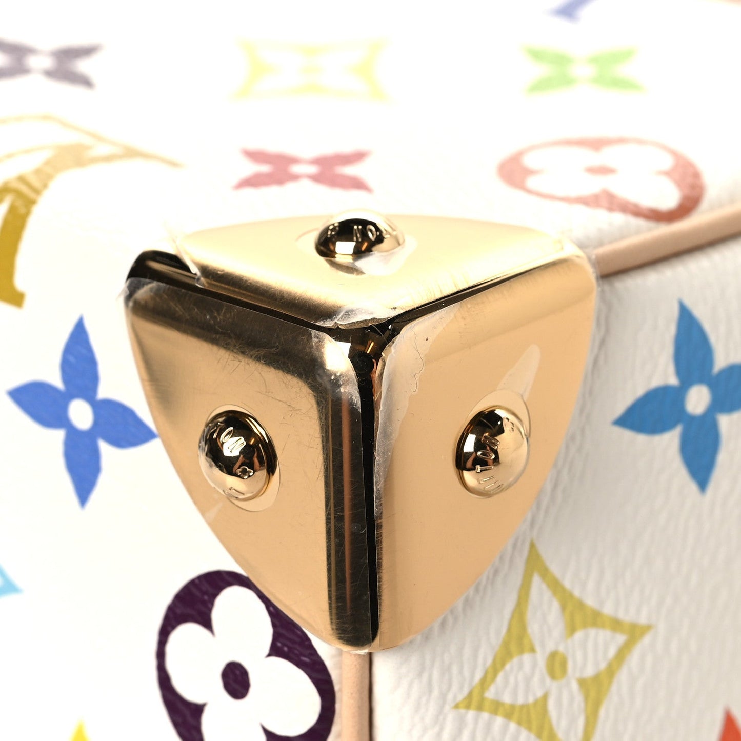 LV X TM Monogram Multicolor Speedy Bandouliere 25 White