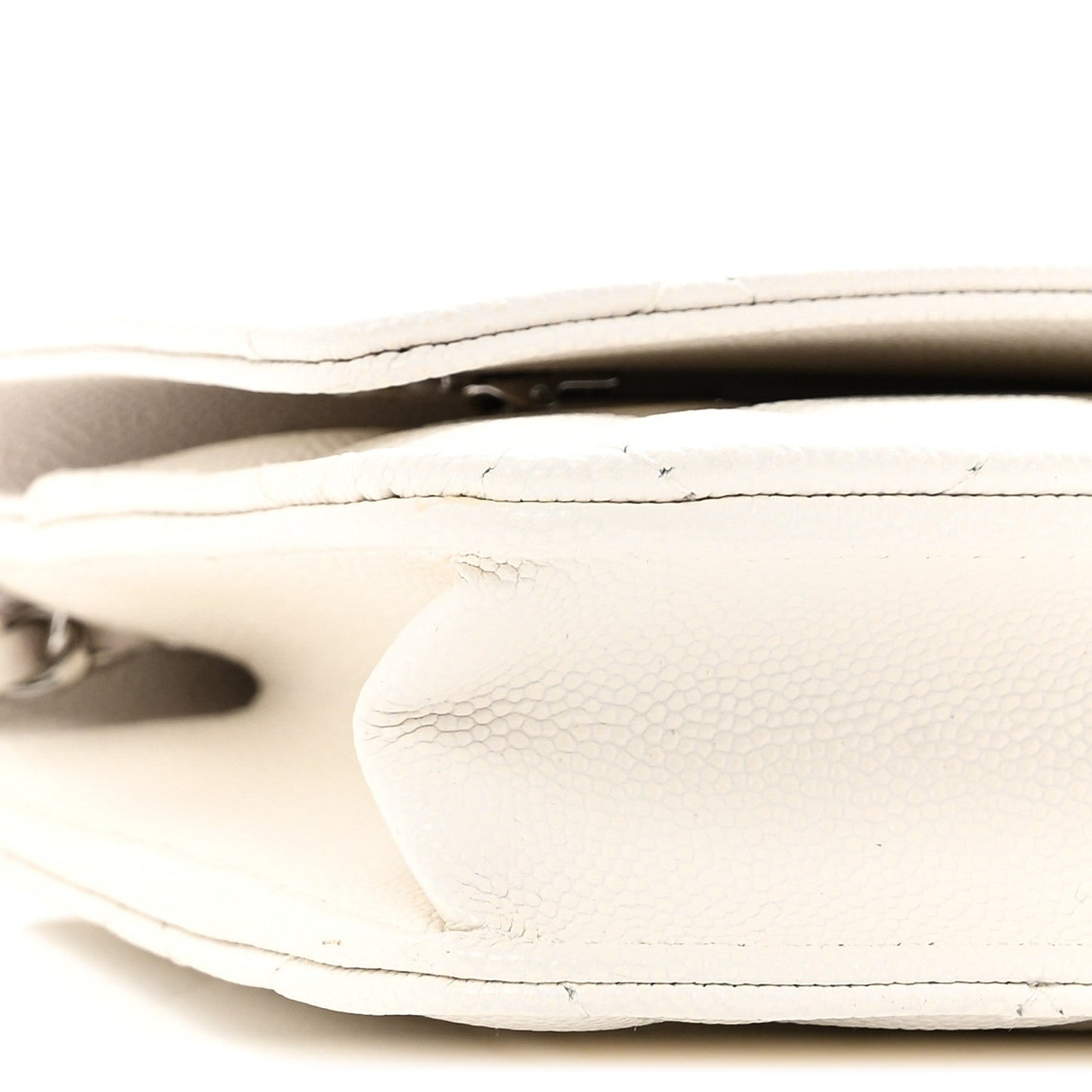 Caviar Quilted Chanel 19 Wallet On Chain WOC White Pink