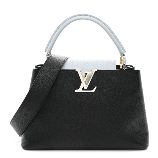 Taurillon Capucines MM Black Blue White