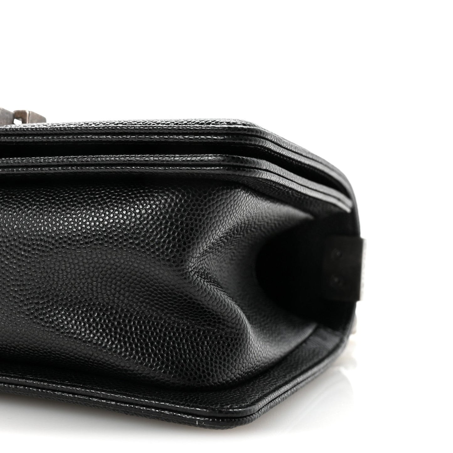 Caviar Quilted Small Boy Flap Black