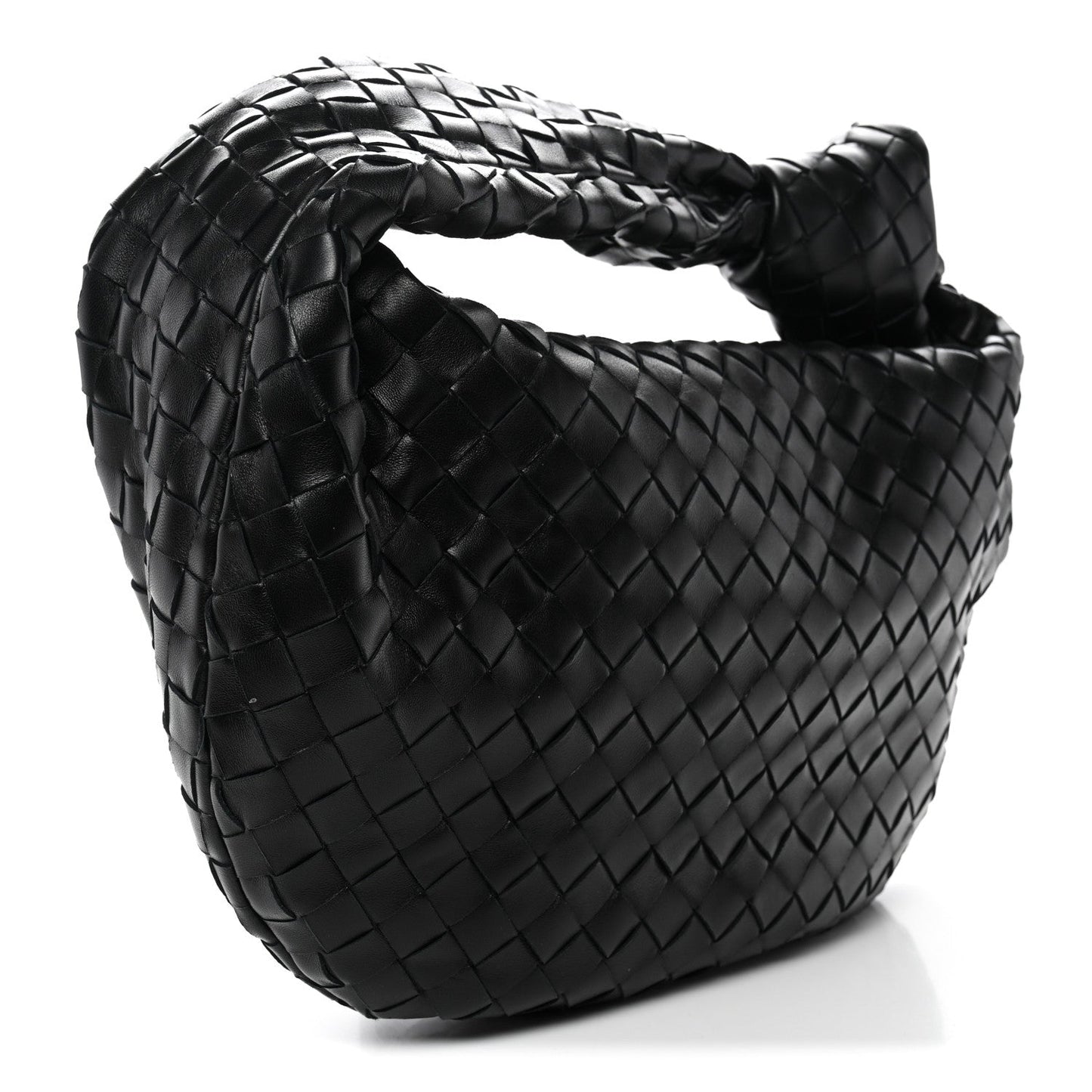 Nappa Intrecciato Teen Jodie Hobo Black
