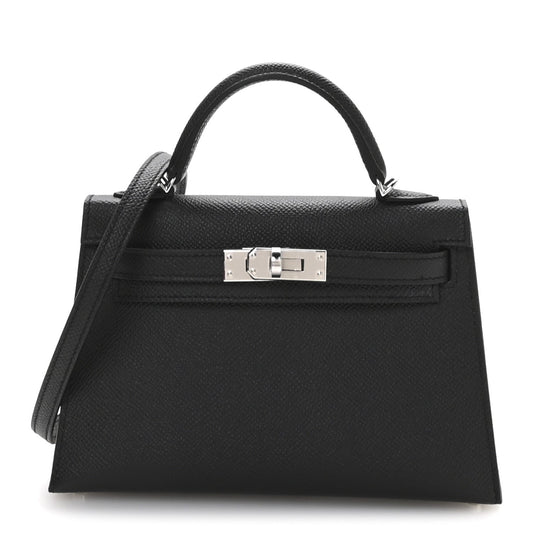 Epsom Mini Kelly Sellier 20 Black