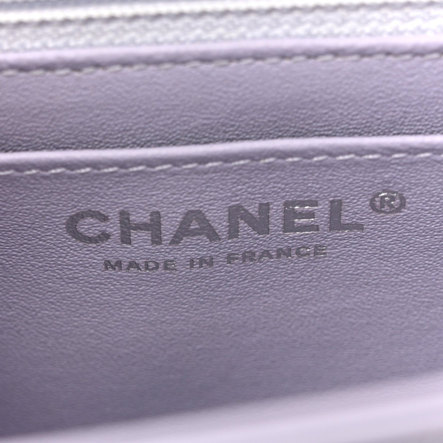 Aged Calfskin Chevron Quilted 2.55 Reissue Mini Flap Light Purple
