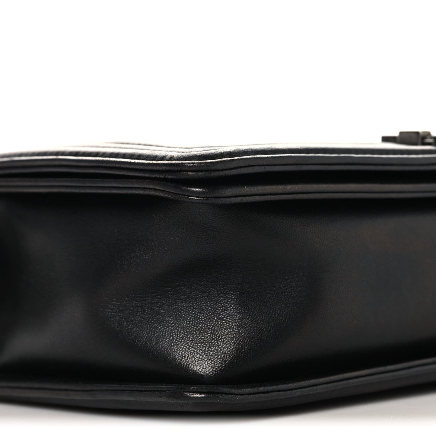 Lambskin Quilted New Medium Boy Flap Black