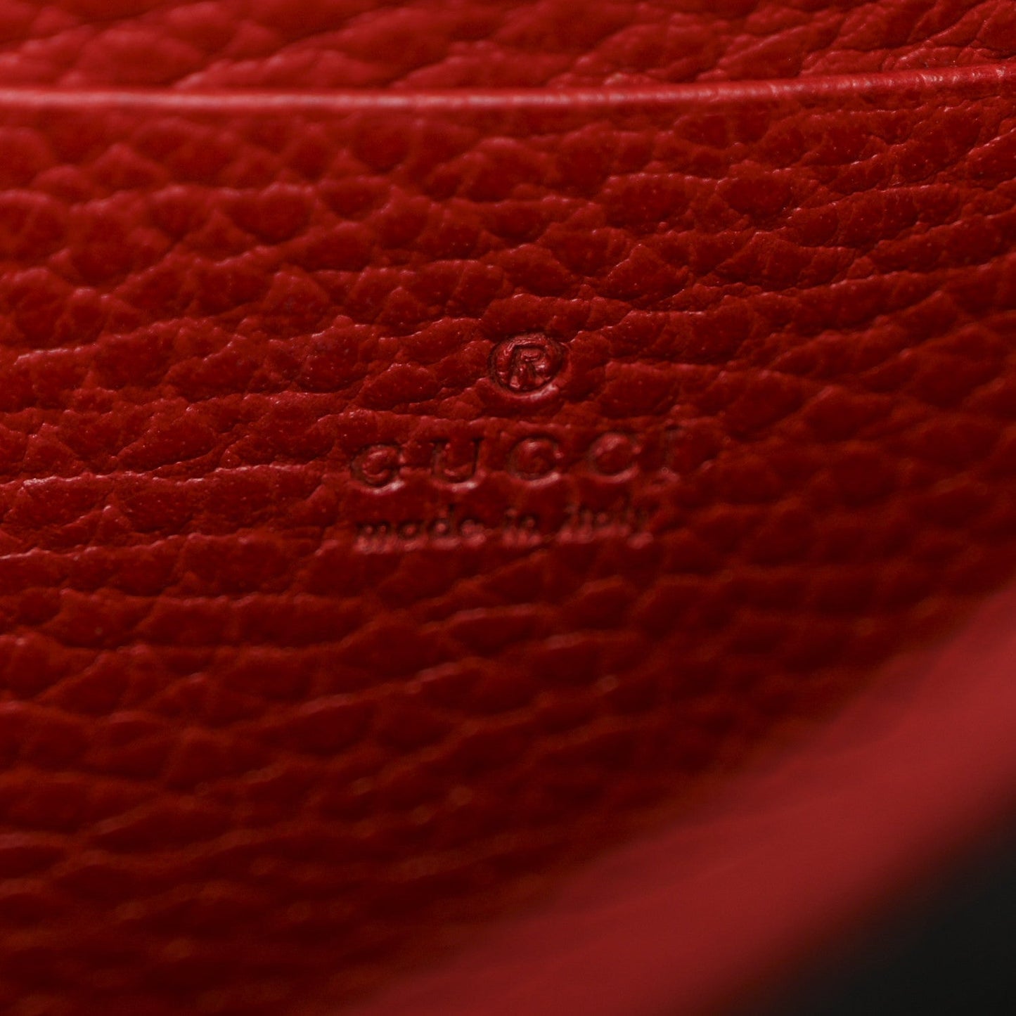 Calfskin Mini Dionysus Chain Wallet Hibiscus Red