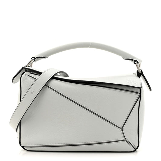 Calfskin Small Puzzle Bag Kaolin