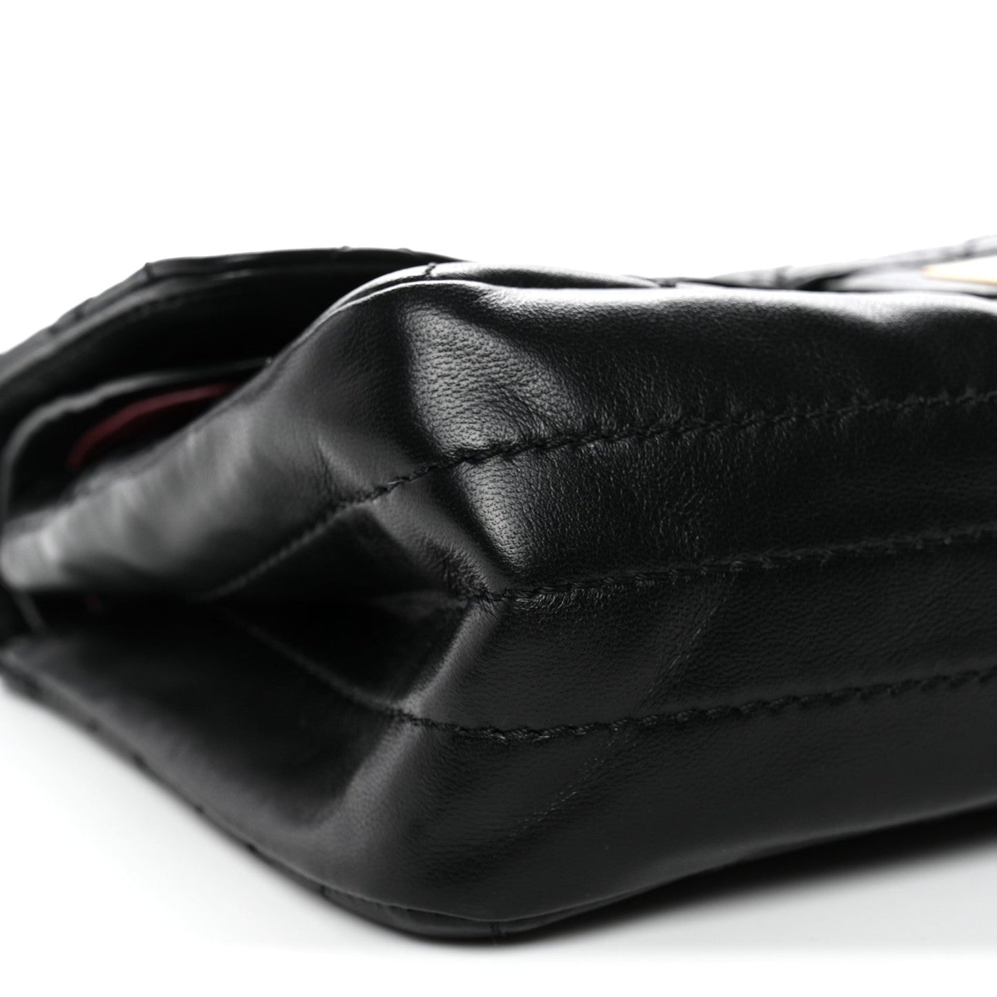 Lambskin Quilted Crush 2.55 Reissue 225 Flap Black