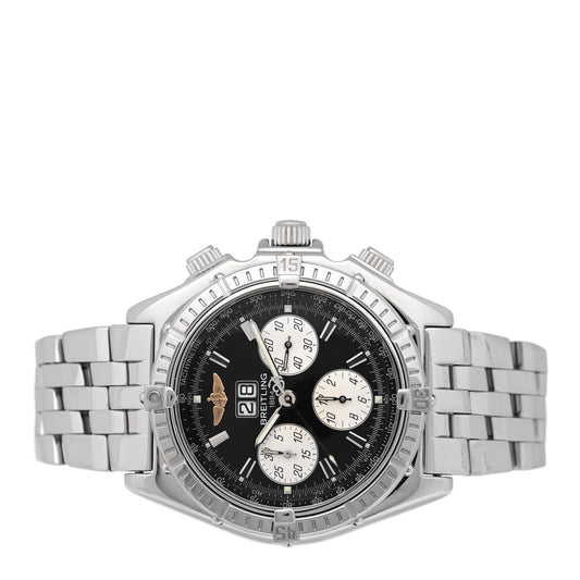 Stainless Steel 44mm Crosswind Automatic Watch Black A44355