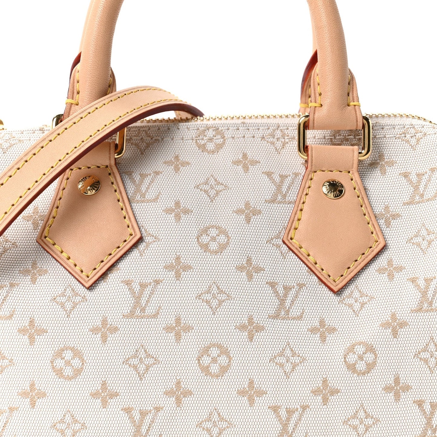 Monogram Mini Jacquard Speedy Bandouliere 20 Mastic Cream