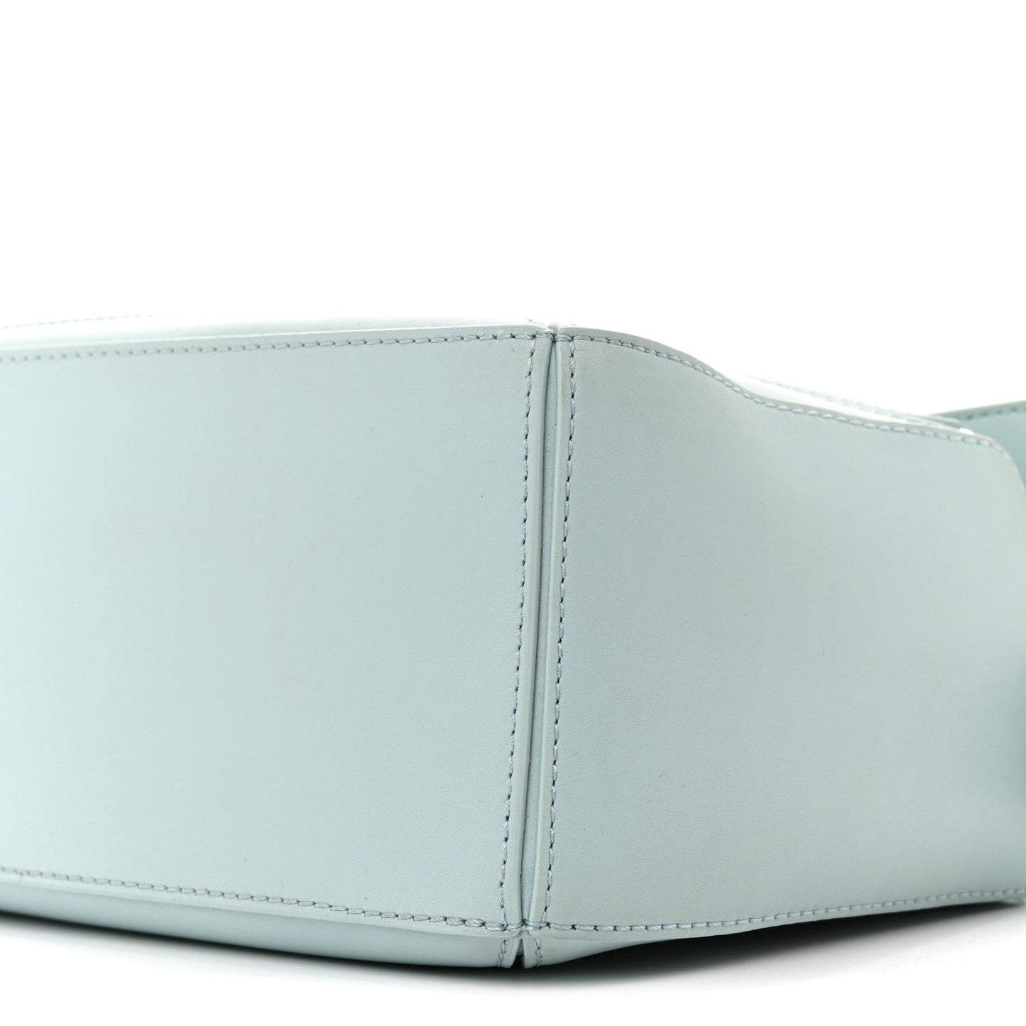 Grained Calfskin Small Puzzle Bag Aquamarine