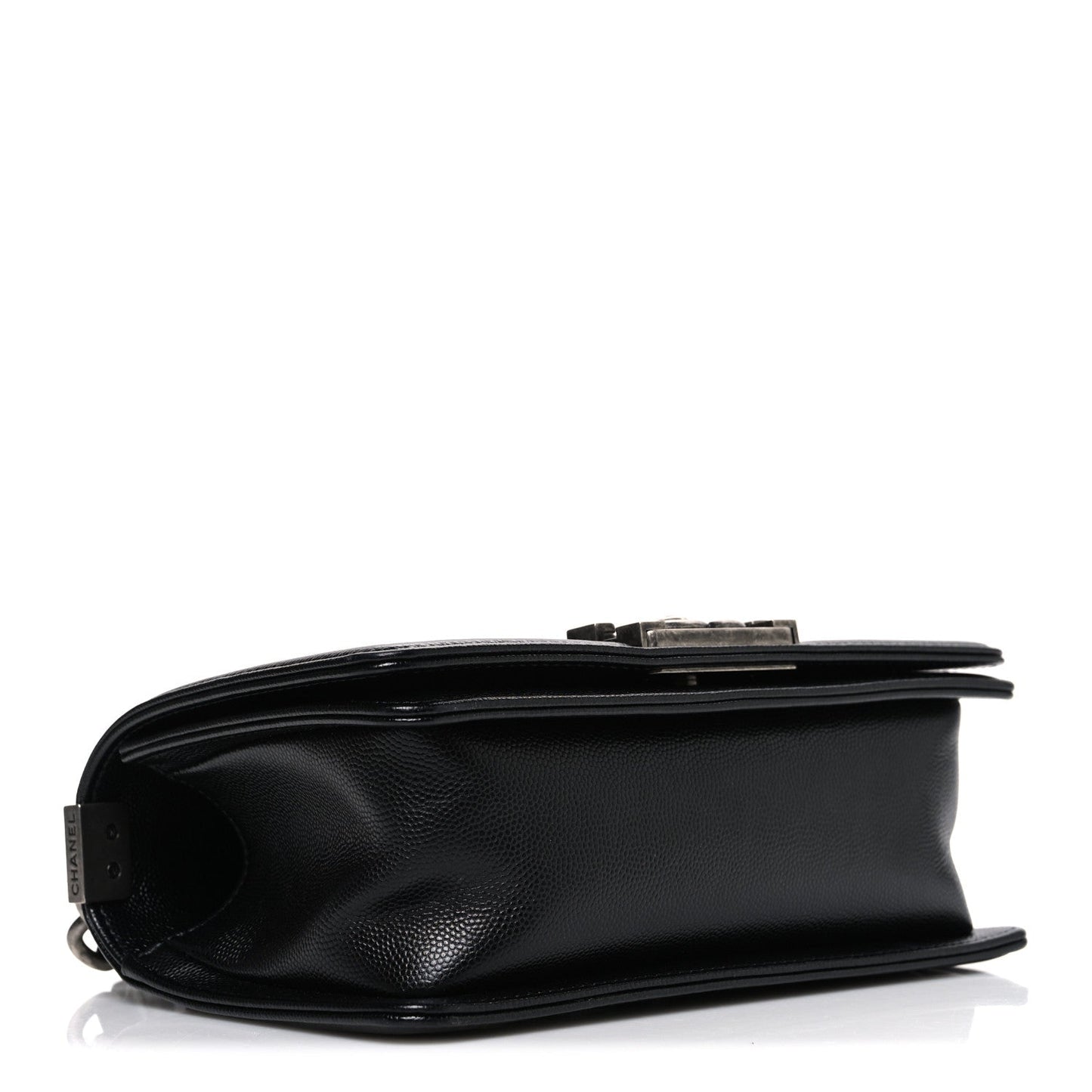 Caviar Quilted Small Boy Flap Black