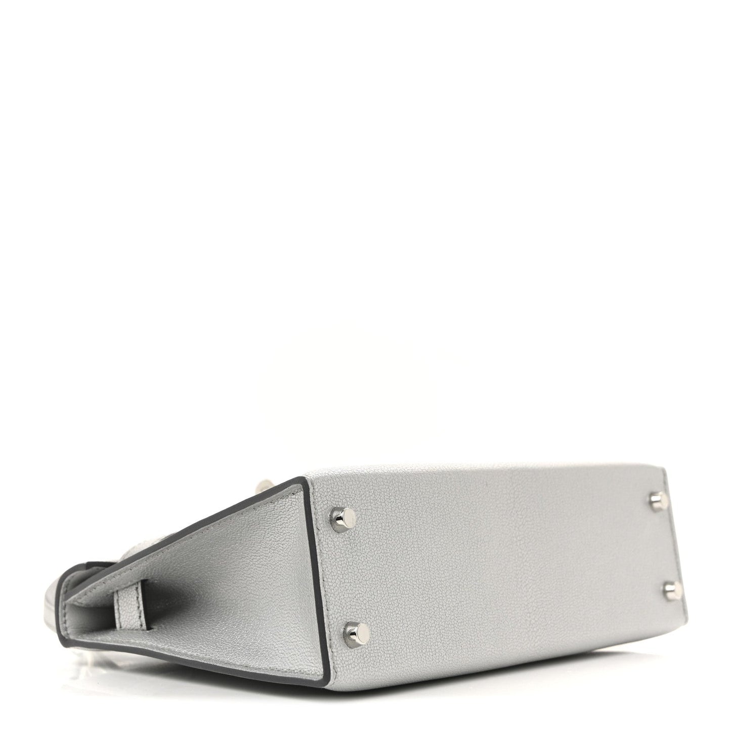 Metallic Chevre Chamkilight Mini Kelly Sellier 20 Argent