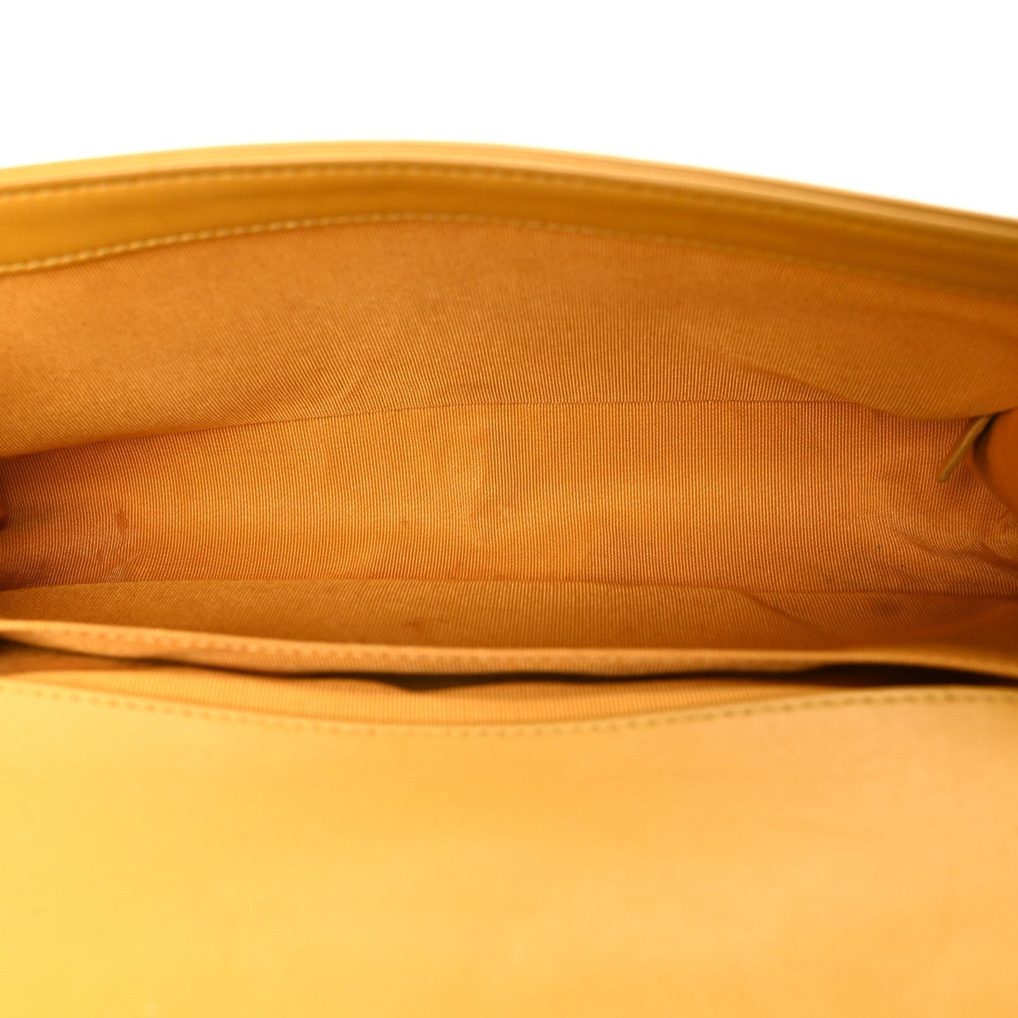 Lambskin Quilted Medium Boy Flap Yellow