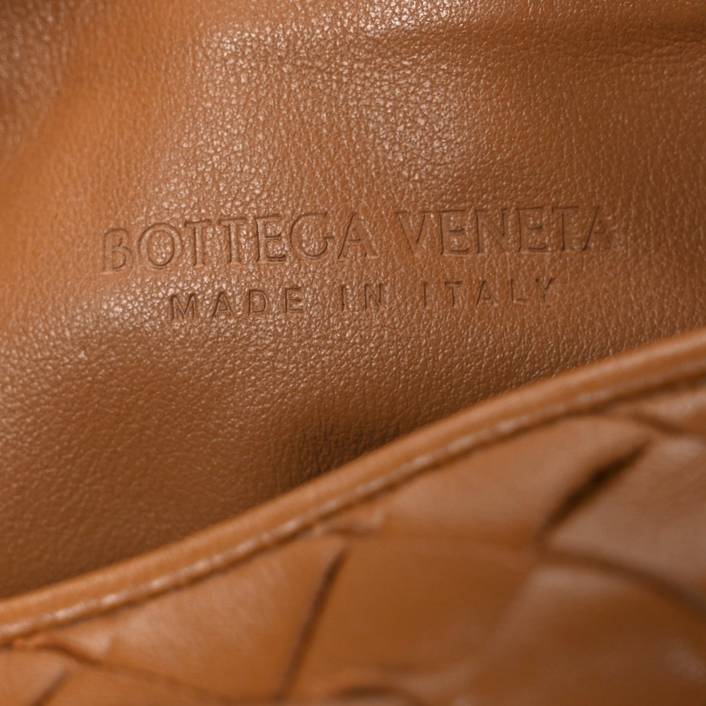 Nappa Intrecciato Mini Jodie Caramel