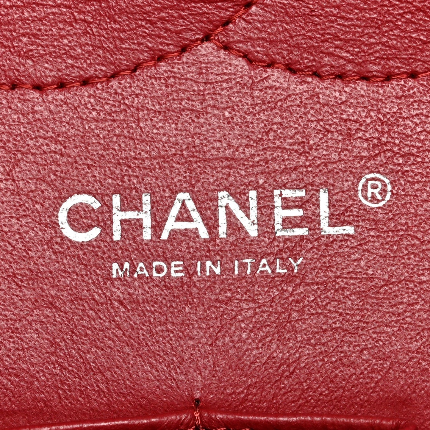 Caviar Quilted Jumbo Double Flap Dark Red