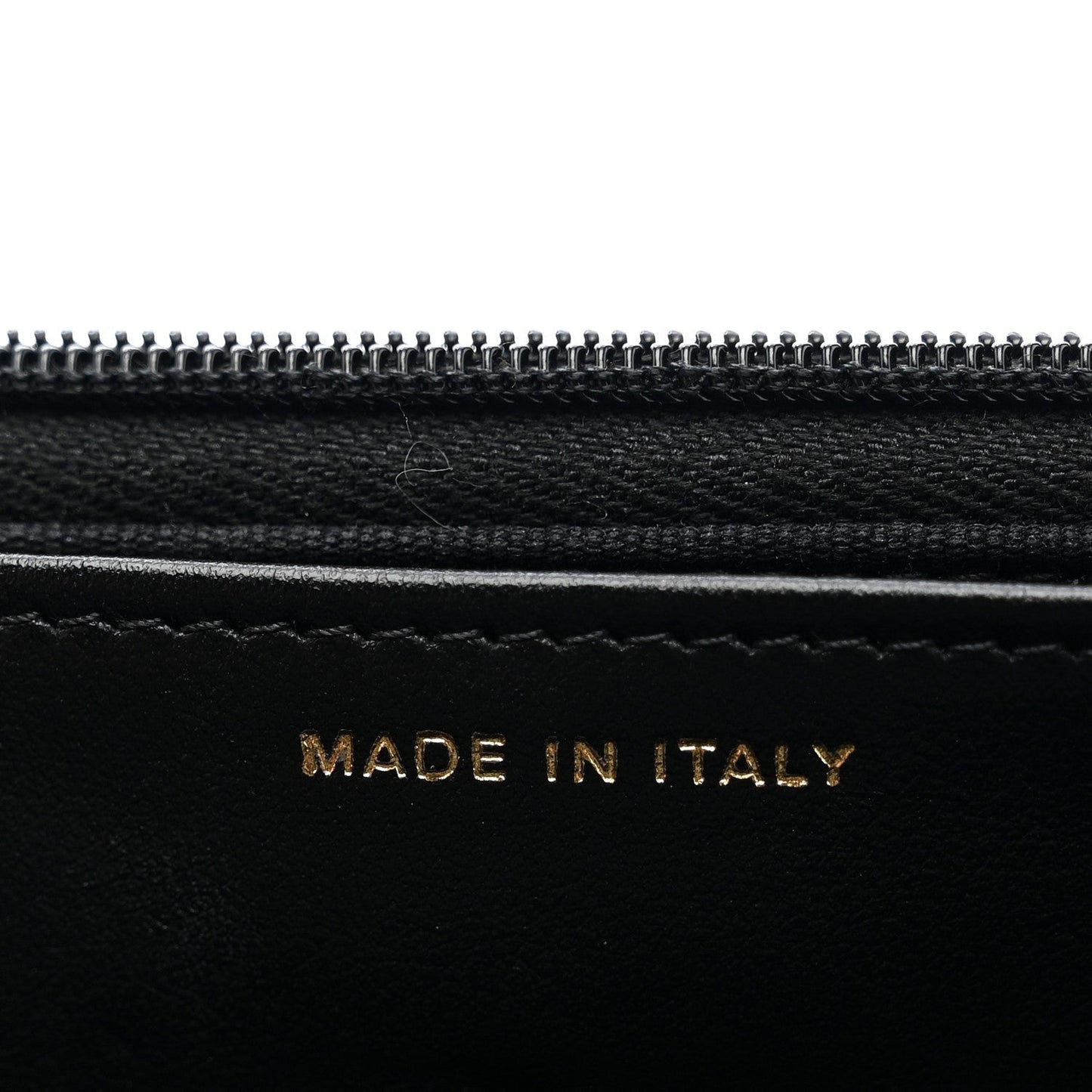Lambskin Quilted Twisted CC Wallet On Chain WOC Black