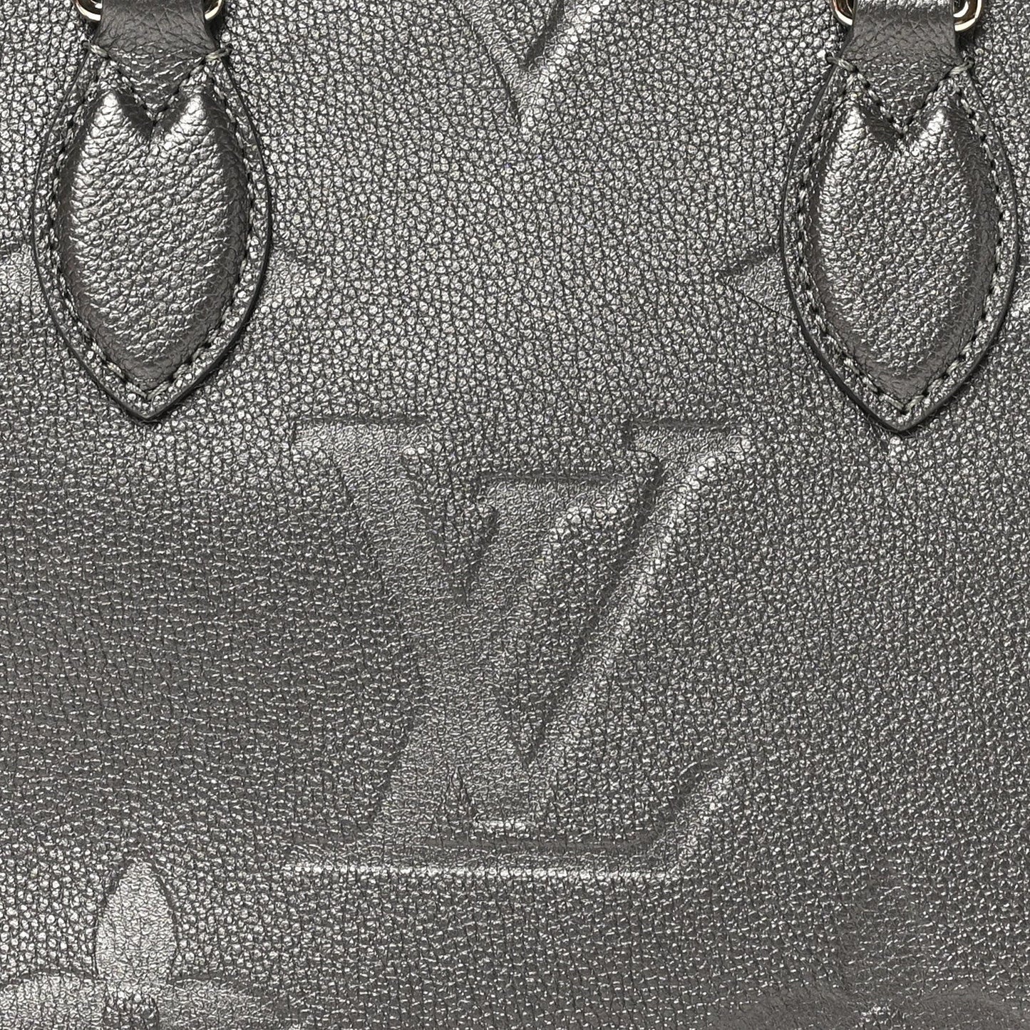 Metallic Empreinte Monogram Giant Onthego PM Gun Metal