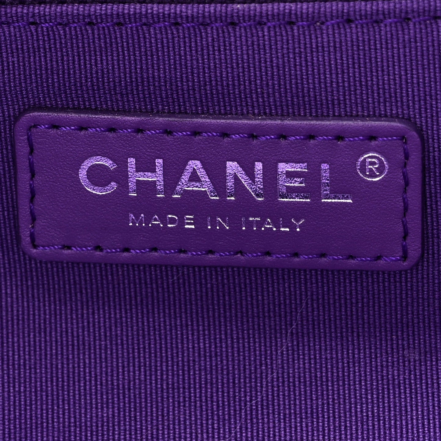 Shaded Calfskin Small Deauville Tote Purple Blue