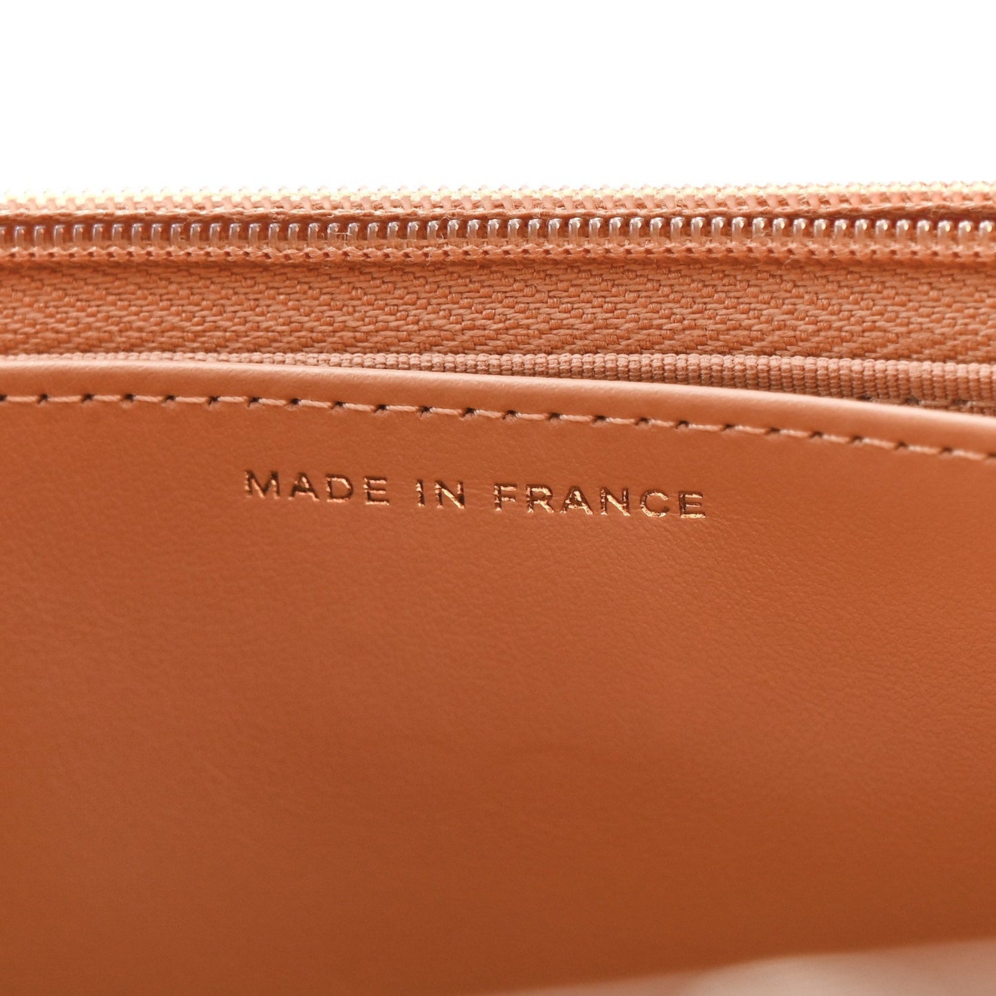 Caviar Quilted Wallet on Chain WOC Dark Beige
