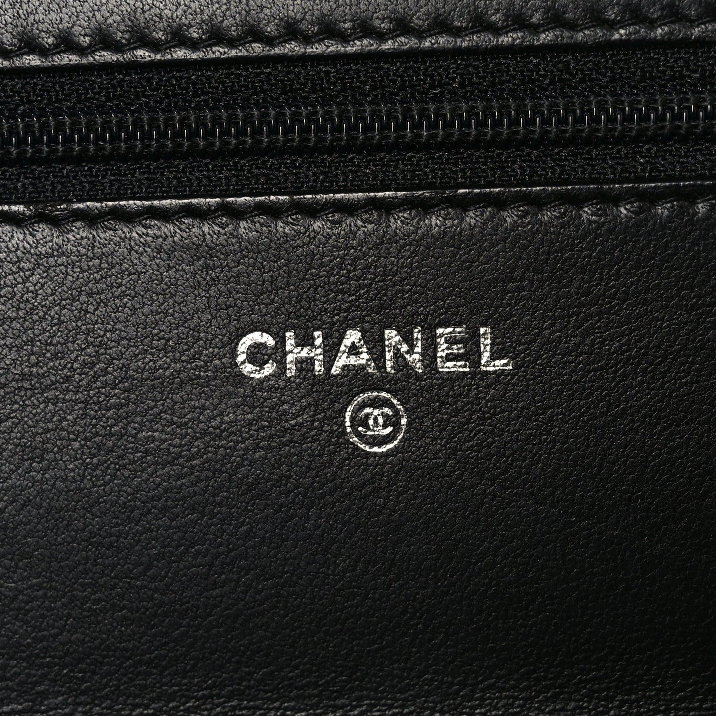 Lambskin Quilted Boy Wallet On Chain WOC Black