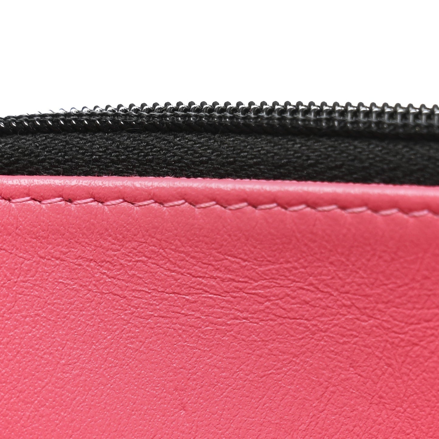 Caviar Quilted Perforated Metal CC Wallet On Chain WOC Black