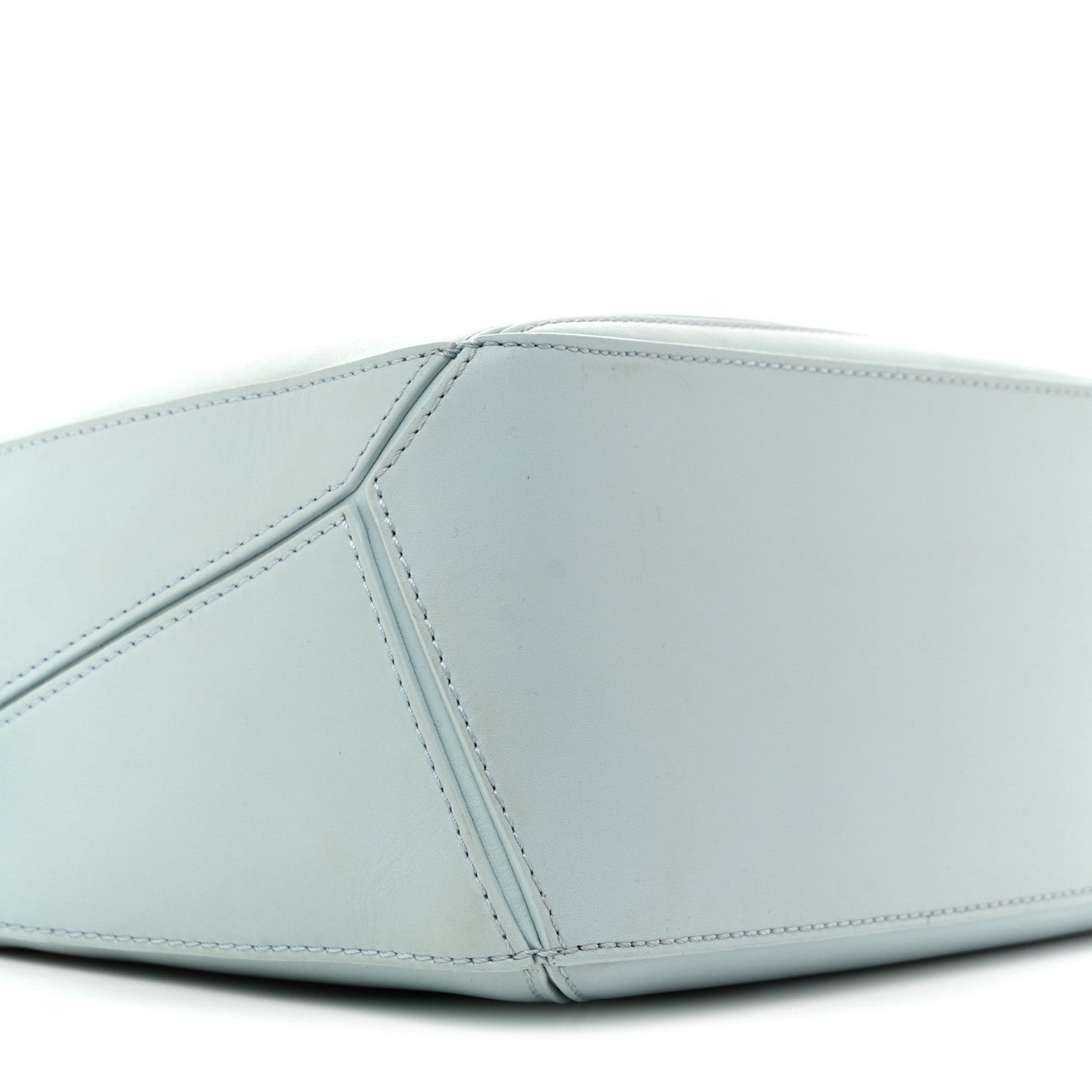 Grained Calfskin Small Puzzle Bag Aquamarine