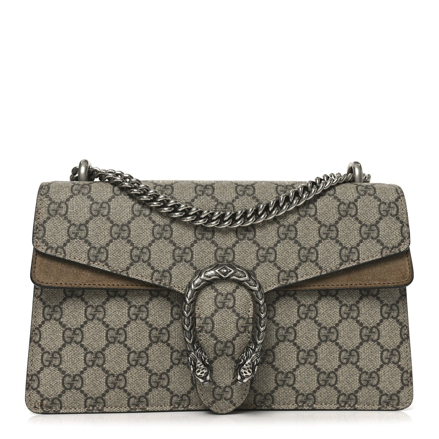 GG Supreme Monogram Small Dionysus Shoulder Bag Taupe