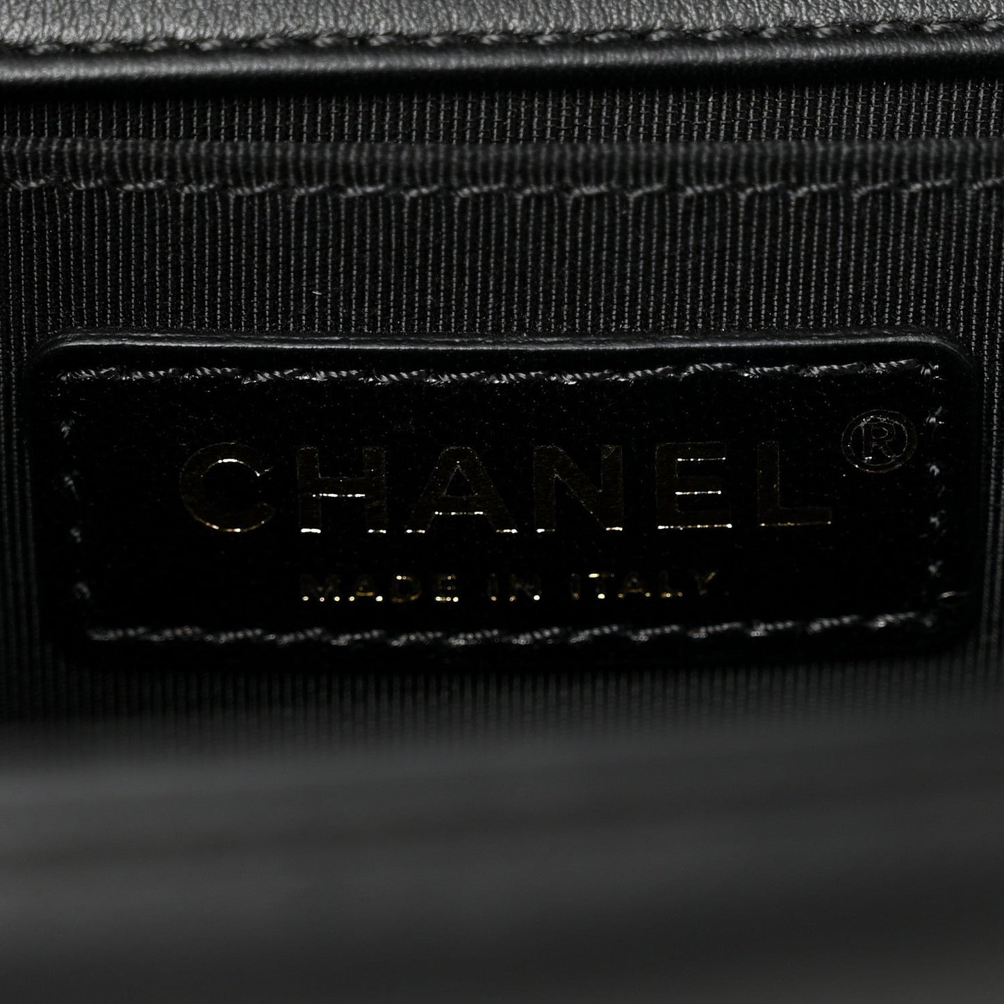 Calfskin Quilted Medium Boy Flap Black