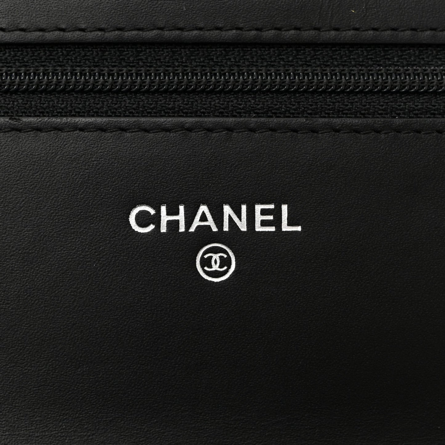 Patent Calfskin Quilted Reissue Wallet On Chain WOC So Black