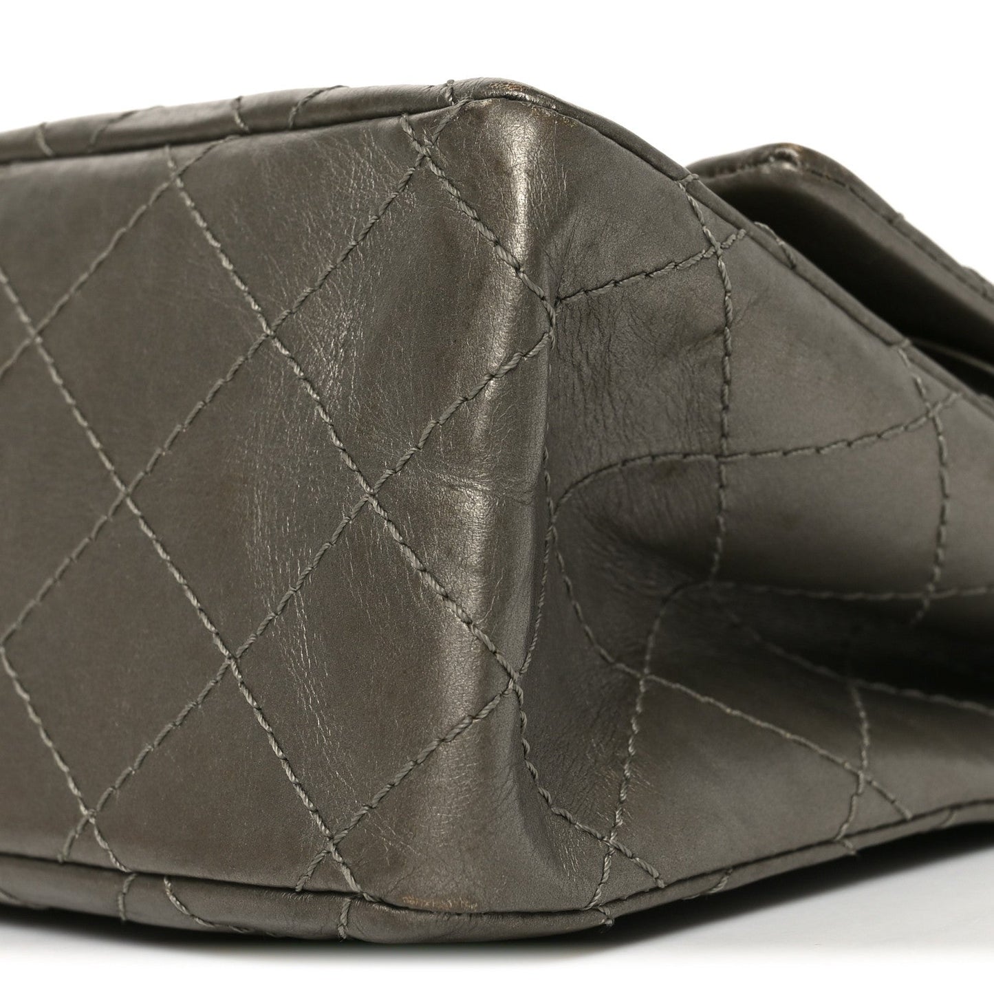 Metallic Aged Calfskin Quilted 2.55 Reissue 226 Flap Dark Gold