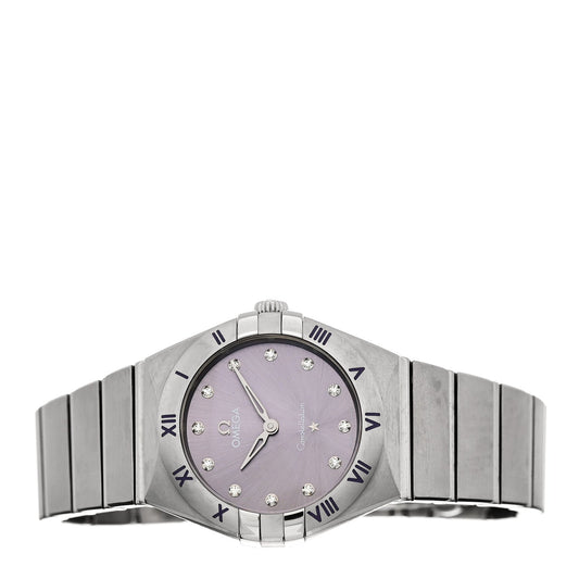 Stainless Steel Diamond 28mm Constellation Quartz Watch Purple 131.10.28.60.60.002
