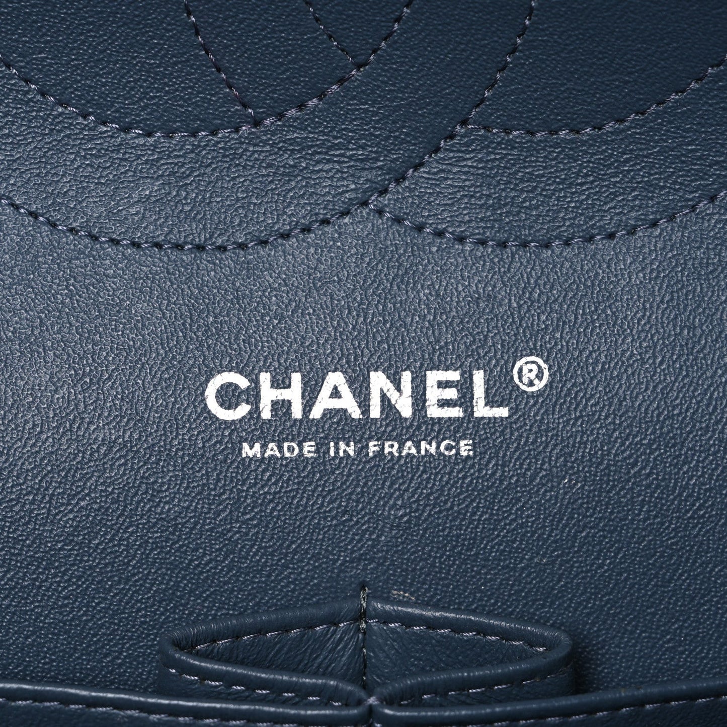 Caviar Quilted Jumbo Double Flap Dark Grey