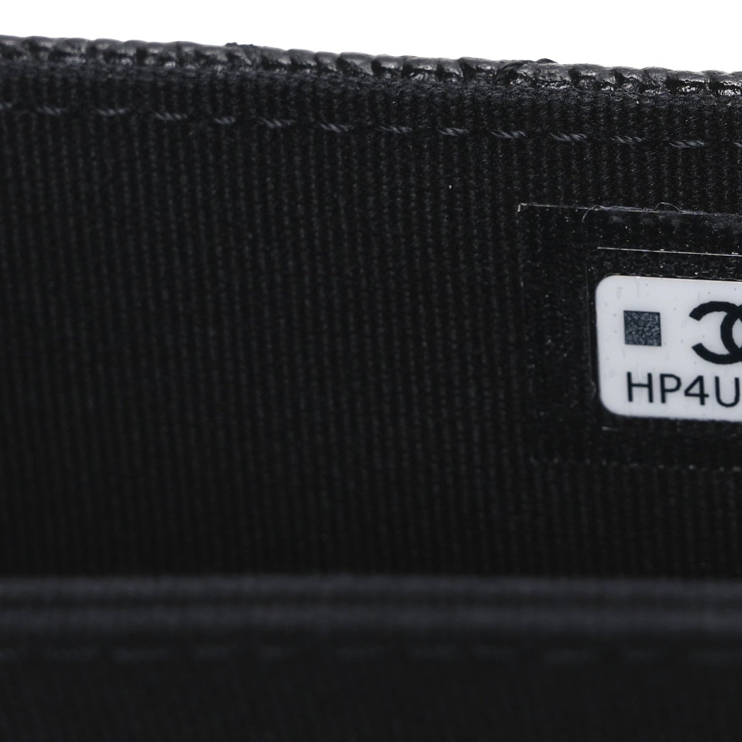 Caviar Quilted Mini Ribbon Wallet On Chain WOC Black