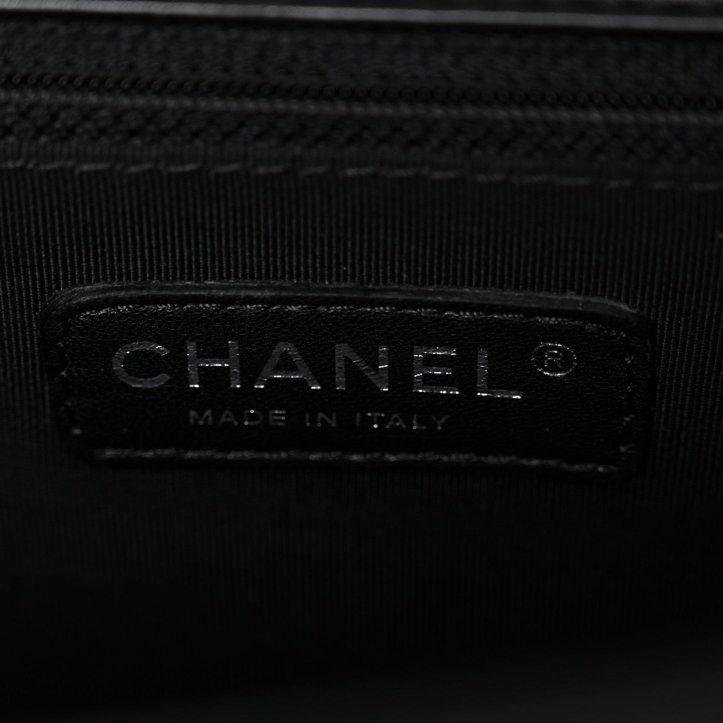 Calfskin Quilted Medium Boy Flap Black