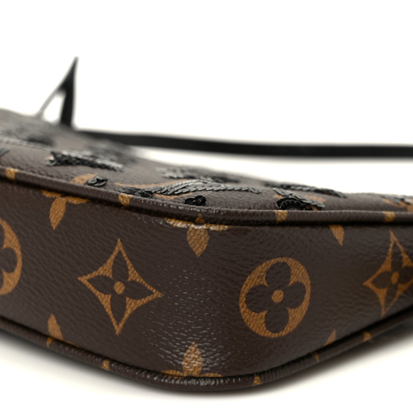 Monogram Sequins Pochette Accessories Black