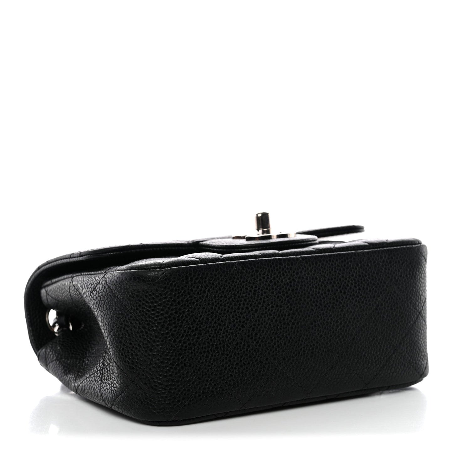 Caviar Quilted Mini Square Flap Black